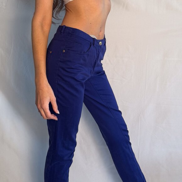 H&M Royal Blue Straight Leg Jeans US Size 6 [Great Condition] - Picture 2 of 3